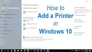 how to add a printer in windows 10 | netvn