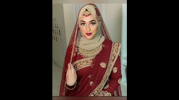 Bridal Dress With Hijab ❤️//Wedding Dress Designs 👗#shorts #dress #viralshorts #hijab