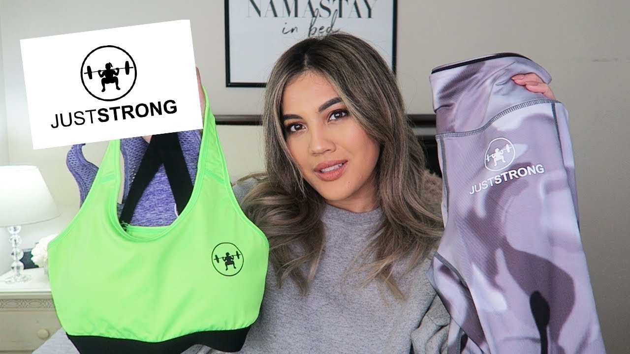 AFFORDABLE CUTE WORKOUT CLOTHES  Just Strong Review & Try-On Haul 