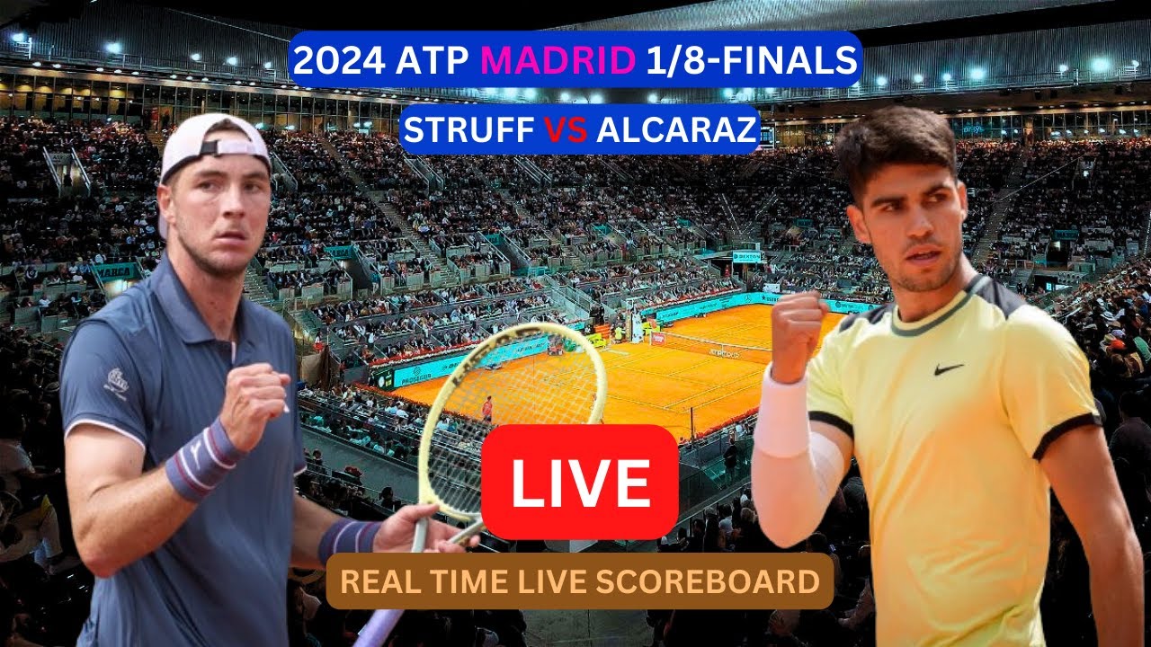Carlos Alcaraz Vs JanLennard Struff LIVE Score UPDATE Today Tennis
