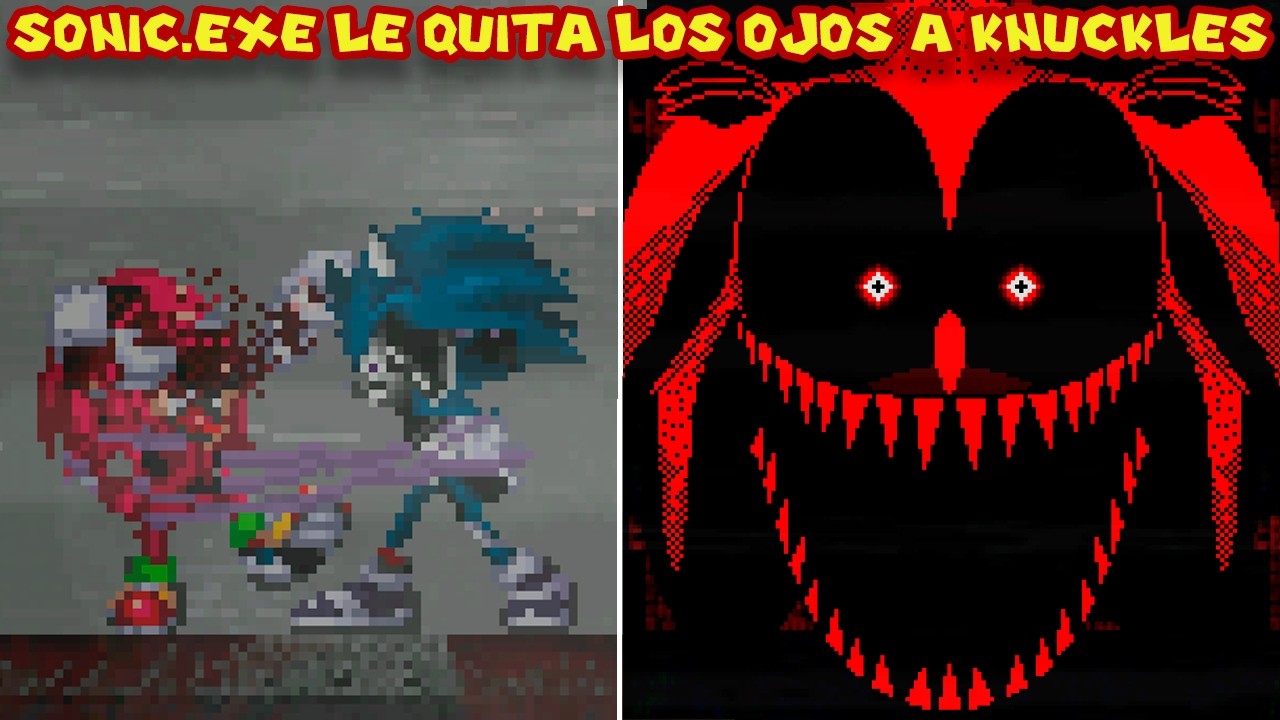 SONIC.EXE LE QUITA LOS OJOS A KNUCKLES - Sonic.EXE The Corrupted File con Pepe el Mago (#1)