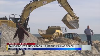 North Topsail Beach picks up FEMA Phase 5 Truck-Hauled Sand Project again
