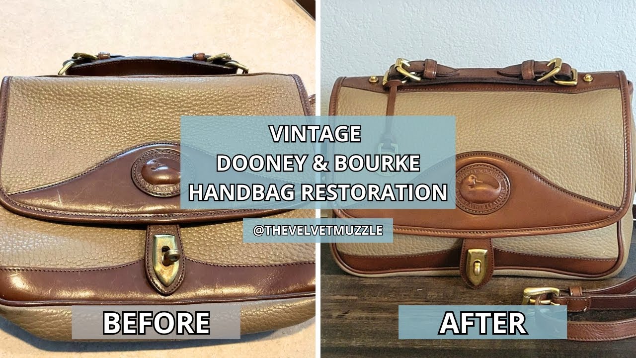 How to Clean & Restore a Vintage Dooney & Bourke Carrier Bag | RARE