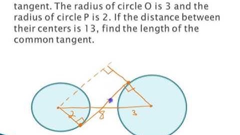 Geometry 10.4- Finding common internal tangents