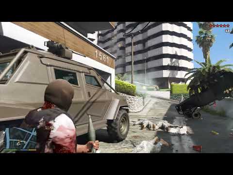 GTA 5 RDE 4.0 - Merryweather Outpost Rampage + Ten Star Escape