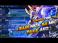 NAKA MIC ON SILA! Nakikinig Ako At Sabi Nila Fake Ako (LT TO🤣) | Mobile Legenda