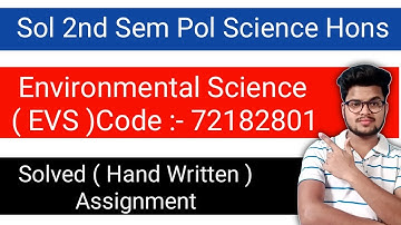 Sol Environmental Science( EVS ) Assignment 2021 | Du Sol 2nd Semester Solved Assignment 2021