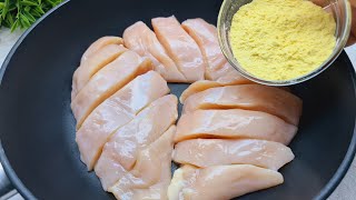 My husband's favorite food. Easy and quick chicken breast dinner.