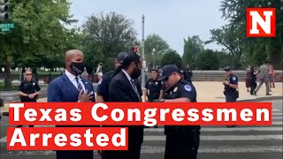 Texas Congressmen Arrested At Washington Voting-Rights Protest