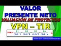 Valor Presente Neto. Valuación de proyectos. TIR. Flujos descontados. Net Present Value. VPN. VAN.