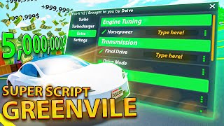 [NEW] OP Greenville Script / Hack | OP Speed   Auto Farm | 2023 [WORKING]