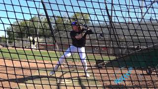 Logan Brett 1B Compton College 2/19/21 Batting Practice