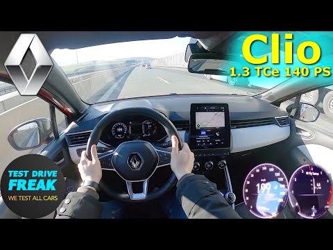 2023 Renault Clio TCe 140 PS TOP SPEED AUTOBAHN DRIVE POV