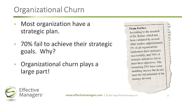 Banish Organizational Churn! How to take the first...