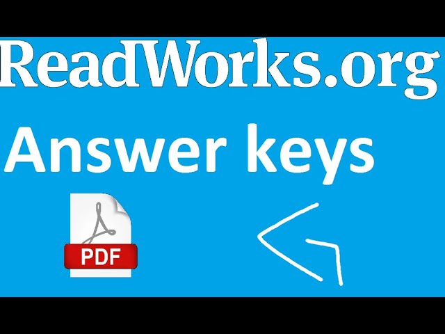How To Get Readworks Answer Keys For School - Youtube