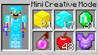 Minecraft UHC but I secretly used Mini Creative Mode...