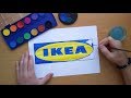 How to draw the Ikea logo