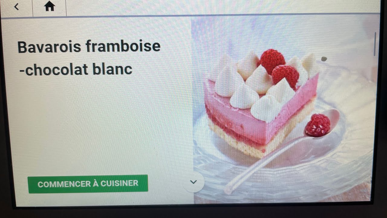 Bavarois framboise-chocolat blanc @thermofansylvieconseillere8988