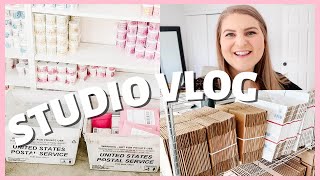 STUDIO VLOG // Soap Packing Video // Shipping Box Sizes and Supplies For Shopify and Etsy Store