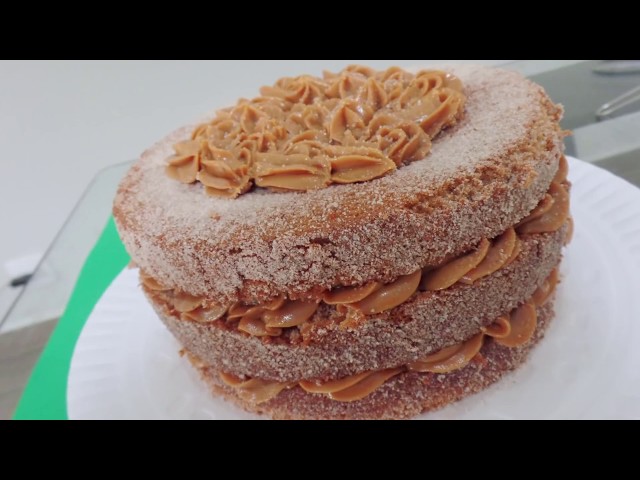 BOLO DE CHURROS MASSA FÁCIL E SUPER FOFA! BOLO CASEIRO