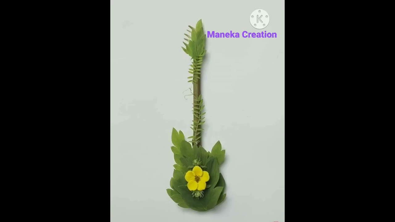 Musical 🎵instruments | made of leaves🌿 twigs, flowers | art with natural items |