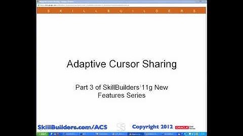 Intro to Oracle Adaptive Cursor Sharing