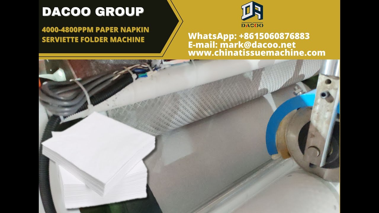 4000-4800PPM Serviette Paper Napkin Folding Machine