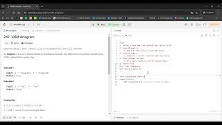 Valid Anagram on LeetCode