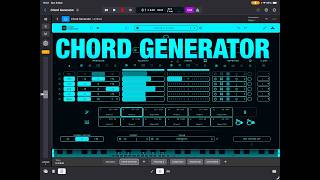 Chord Generator by Mario Nieto - Demo with Logic Pro for the iPad