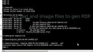 Tesseract OCR software demo