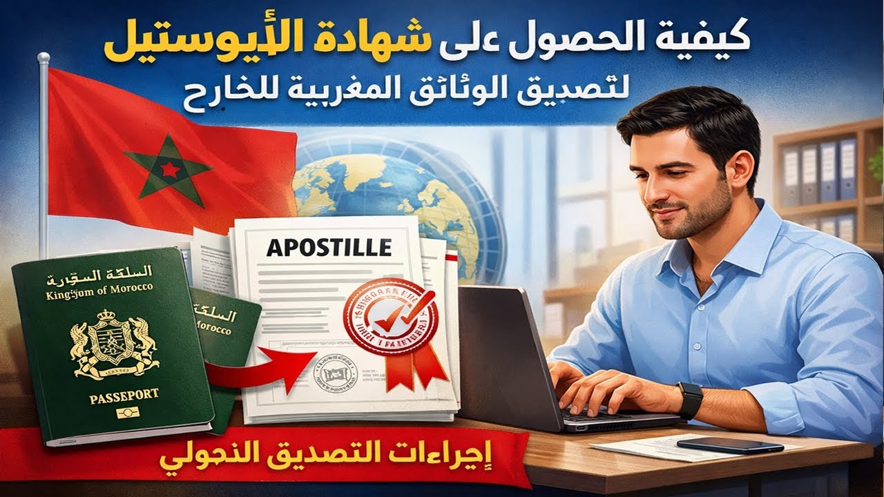 كيفية الحصول على شهادة الأبوستيل apostille للتصديق على الوثائق المغربية قصد الإدلاء بها خارج المغرب