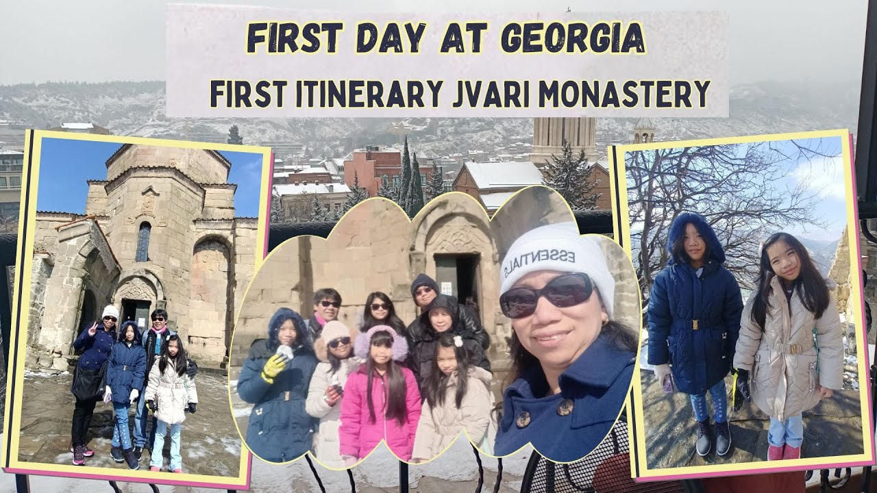 Снегопад в первый день в Грузии | Первый маршрут: монастырь Джвари | 
