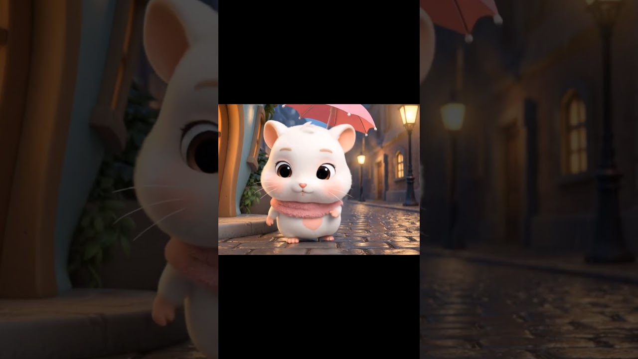 Little Milo Plays in the Rain ☔🐹 | Cute & Cozy Baby Hamster Animation 