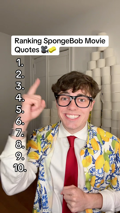 Ranking SpongeBob Movie Quotes 🎥🧽 IC: @zachlath
