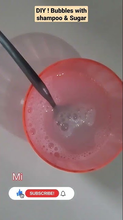 DIY ! How to make bubbles with shampoo & Sugar | #short - YouTube
