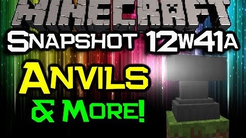 Minecraft Snapshot 12w41a - NEW! Anvils, Beacon Tweaks & MORE! (Minecraft 1.4)