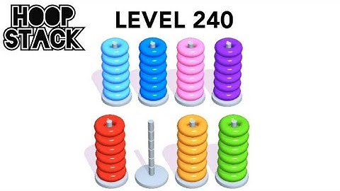 Hoop Stack Level 240 | Puzzle Game  | Complete Level