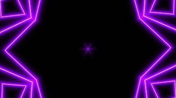 Abstract Light Neon Laser Show On Black Background