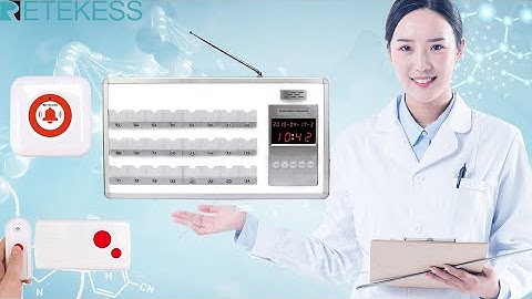 Retekess Wireless Ward Calling System with 24 Bed Receiver + 24Pcs Call Button For Hospital
