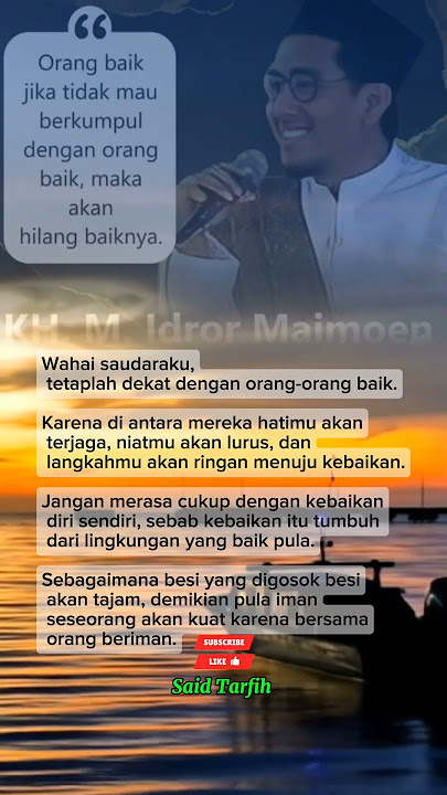 Tetap lah dekat dengan orang-orang baik#motivasihidup #katakatabijak #katakatamutiara