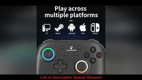 ANBERNIC RG P01 Wired Wireless Bluetooth Games Controller RGB Hall Effect Joystick XBOX Game Gamepad