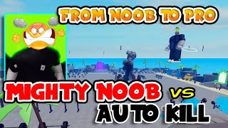 From Noob to Pro - Mighty Noob and Glitch Pets vs Auto Kill | Roblox Muscle Legends
