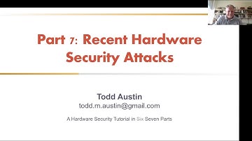 Hardware Security Tutorial - Part 7 - Recent Hardware Security Attacks