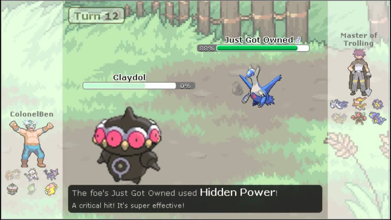 Pokemon Showdown Online Match ColonelBen vs Master of Trolling