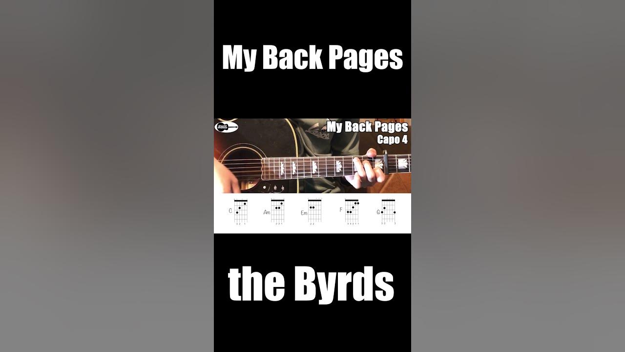 My Back Pages - The Byrds Chords My Back Pages the Byrds Guitar Chords #Shorts - YouTube