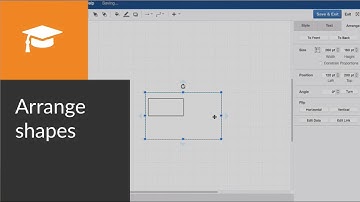 Arrange and group shapes in draw.io for Atlassian Confluence