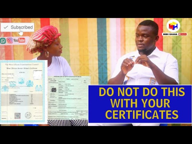 Nursing Interview: You Will Be Rejected If You Do This To Your Certificates (WAEC & BIRTH CERT) class=