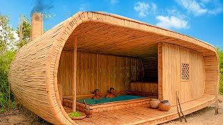 No Talking Build Most Bamboo Living House Villa And Swimming Pools Inside