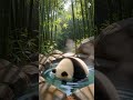 #panda #spa #splash #water #excited #funny #panda #fubao #cuteanimal #3d #viralshorts