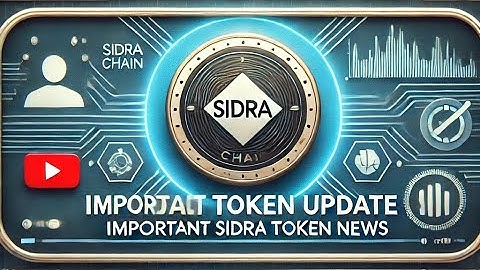"When Will Sidra Token Be Tradable? Important SDA Update"//False Information Alert!"/#Crypto
